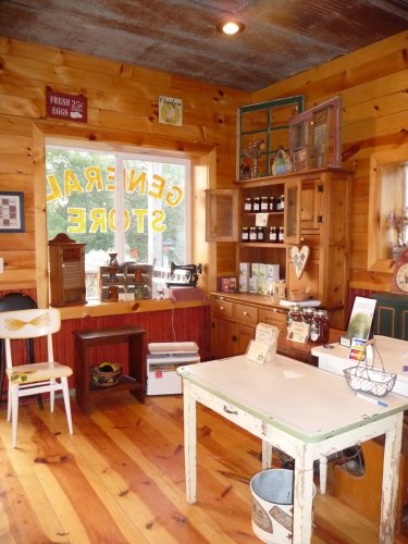 The inside of our little farm store